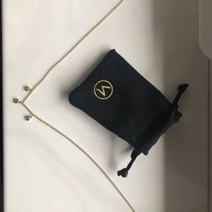 Mejuri sapphire short necklace